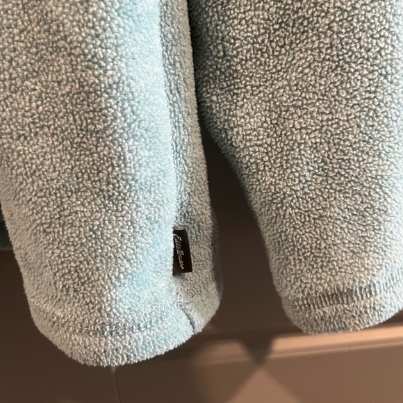 Eddie Bauer Light Blue half zip long sleeve - Picture 6 of 7